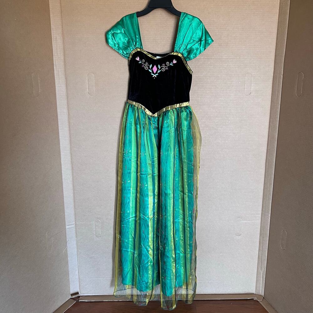 Costume Youth M Frozen Anna Coronation Dress Princess Cosplay Spooktacular